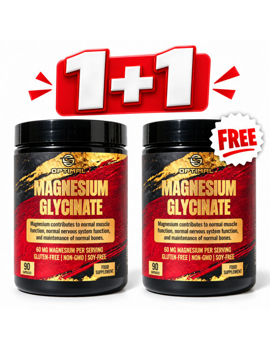 PROMO STACK BACK2 GYM - OPTIMAL SUPPLEMENTS - MAGNESIUM BISGLYCINATE 1+1