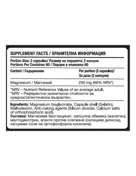 Fitholic Professional Magnesium Bisglycinate| Highly Absorbable Magnesium 120 caps
