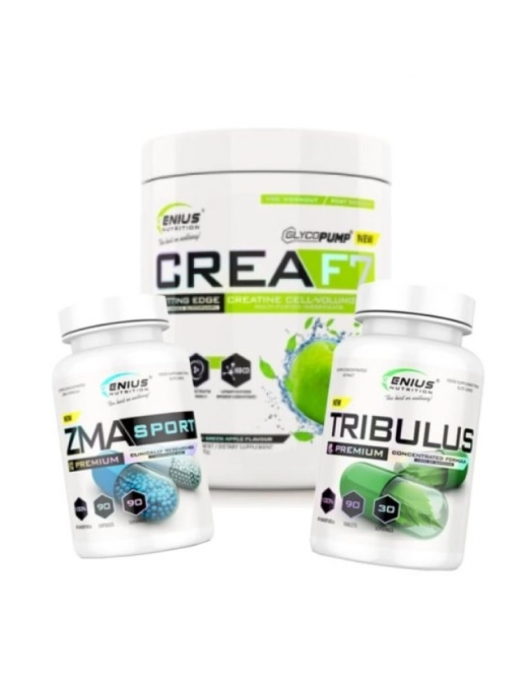 SUMMER STACK Genius Nutrition Crea F7 + Genius Nutrition ZMA SPORT + Genius Nutrition TRIBULUS на изгодни цени SUMMER STACK Genius Nutrition Crea F7 + Genius Nutrition ZMA SPORT + Genius Nutrition TRIBULUS на супер цена Промо стакове