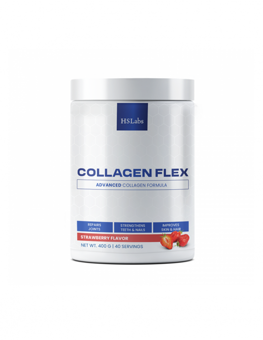 HS LABS COLLAGEN FLEX STRAWBERRY - 400 g на изгодни цени HS LABS COLLAGEN FLEX STRAWBERRY - 400 g на супер цена Хранителни добавки за стави
