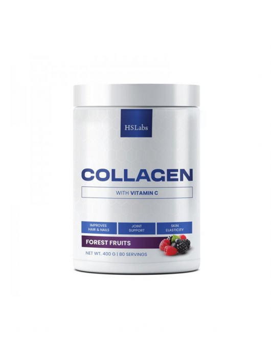 HS LABS COLLAGEN WITH VITAMIN C WILD FRUITS - 400 g на супер цена Хранителни добавки за стави