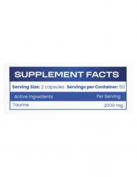 HS LABS - TAURINE 1000 mg - 100 capsules