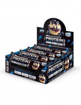 MULTICHOICE HIGH Protein Bar – Blueberry Cheesecake 12 × 60 g