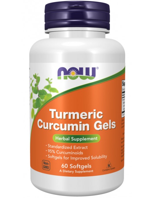 NOW CURCUMIN (TURMERIC) 60 SOFTGELS на супер цена Екстракти