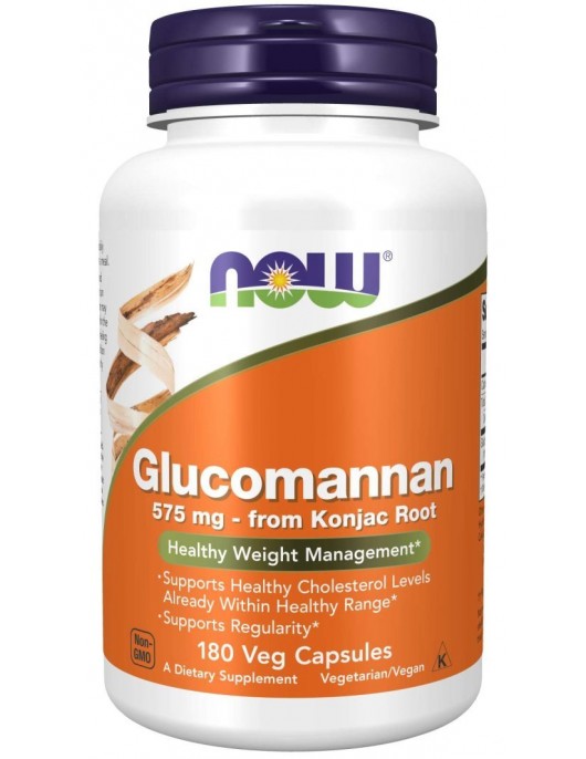 NOW GLUCOMANNAN 575 MG 180 CAPS на супер цена Екстракти