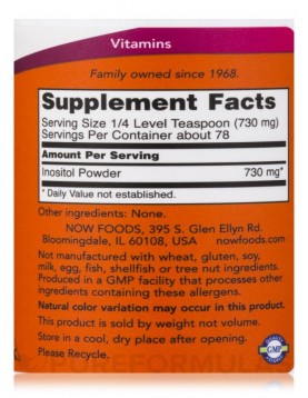 NOW INOSITOL POWDER 57 G