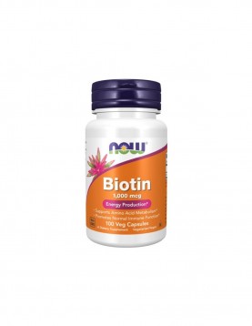 NOW Biotin (Витамин B-7) 1000 МКГ - 100 капсули