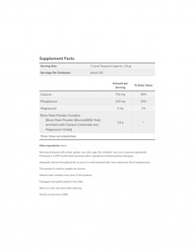 NOW Bone Meal Powder - 454 g