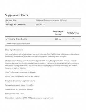 NOW L-TYROSINE POWDER - 113 g
