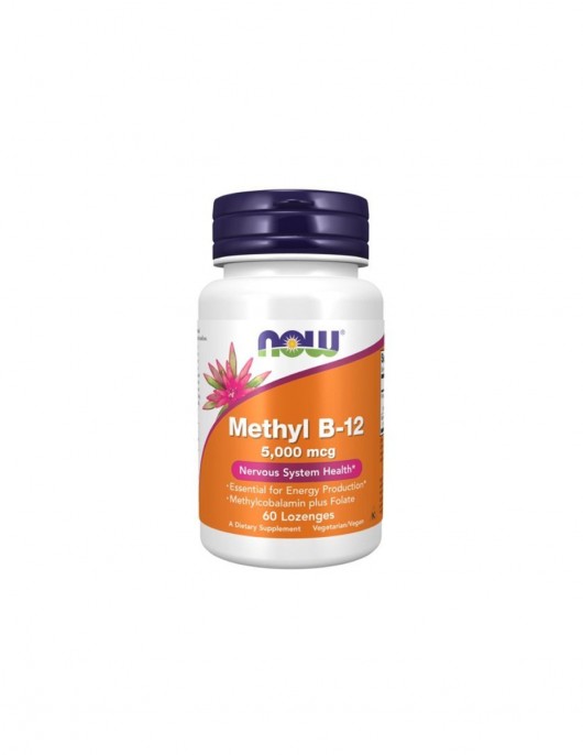 NOW Methyl B-12 5000 МКГ - 120 таблетки за смучене на супер цена Витамин B