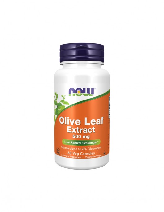 NOW Olive Leaf Extract 500 МГ - 60 капсули на супер цена Имуностимулатори