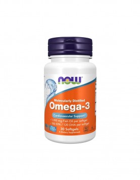 NOW Omega-3 1000 МГ - 30 Дражета