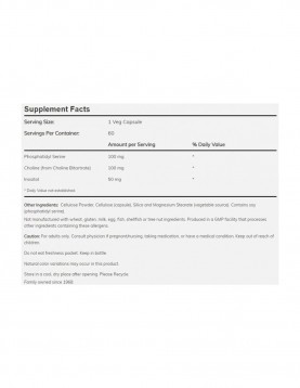 NOW Phosphatidyl Serine 100 mg - 60 vcapsules