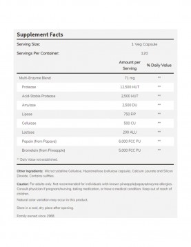 NOW Plant Enzymes - 120 Капсули на супер цена Ензими