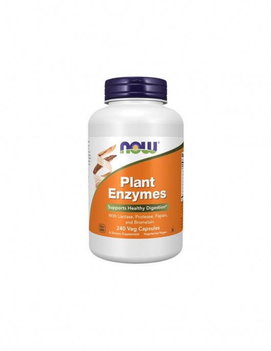 NOW Plant Enzymes - 240 Капсули на супер цена Ензими
