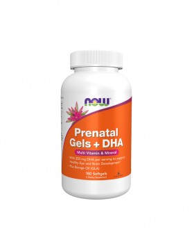 NOW Pre-Natal + DHA (Витамини за Бременни) - 180 Дражета