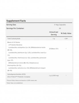 NOW Probiotic-10 + Bifido Boost - 90 веган капсули