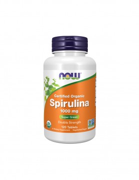 NOW Spirulina Organic 1000 mg - 120 Tablets
