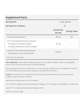 NOW UC-II Type II Collagen 40 МГ - 60 Капсули