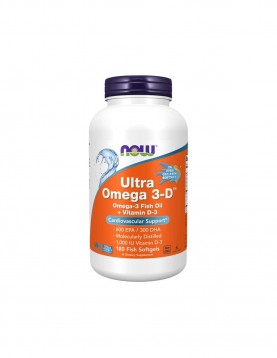 NOW Ultra Omega 3-D - 180 дражета