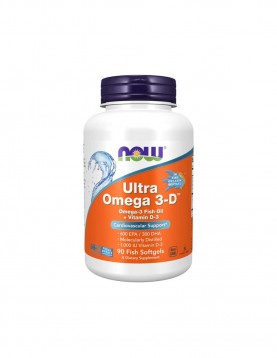 NOW Ultra Omega 3-D - 90 Дражета