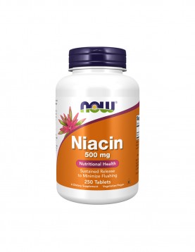 NOW Витамин B-3 (Niacin) 500 mg - 250 таблетки