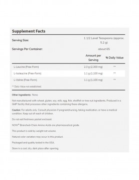 NOW Sports Branched Chain Amino Acids Powder - 340 г