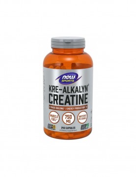 NOW Sports Kre-Alkalyn Creatine 750 МГ - 240 Капсули