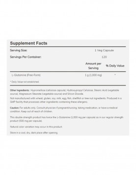 NOW Sports L-Glutamine 1000 mg - 240 Capsules