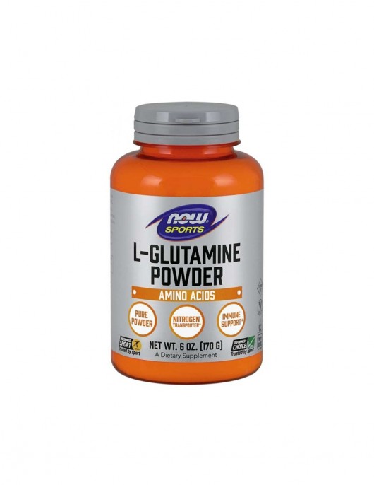 NOW Sports L-Glutamine Powder - 170 Г на супер цена Аминокиселини
