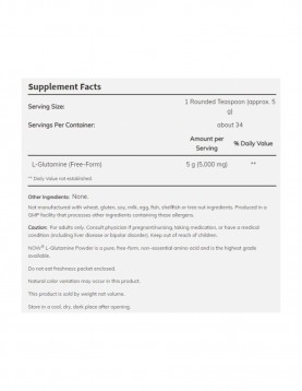 NOW Sports L-Glutamine Powder - 170 Г