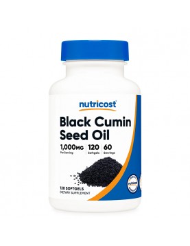 NUTRICOST Black Cumin Seed Oil / Черен кимион (масло от семена) 500 mg х 120 софтгел капсули