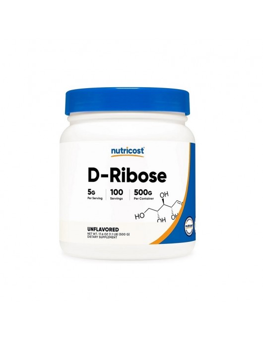 NUTRICOST D-Ribose / Д-Рибоза x 500 g прах на супер цена Антиоксиданти