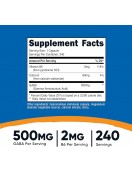 NUTRICOST GABA + B6 / ГАБА 500 mg + Витамин В6 2 mg x 240 капсули на изгодни цени NUTRICOST GABA + B6 / ГАБА 500 mg + Витамин В6 2 mg x 240 капсули на супер цена Аминокиселини на таблетки /капсули