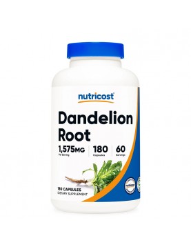 NUTRICOST Dandelion Root / Глухарче (корен) 525 mg, 180 капсули