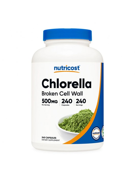 NUTRICOST Chlorella / Хлорела 500 mg х 240 капсули на супер цена Имуностимулатори