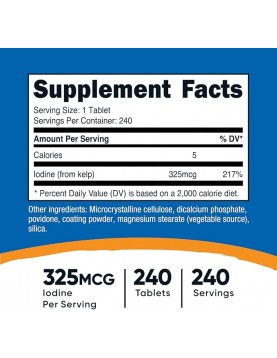 NUTRICOST Kelp / Келп х 240 таблетки на супер цена Антиоксиданти