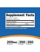 NUTRICOST Caffeine / Кофеин 100 mg, 250 капсули на супер цена Стимулиращи мозъчната дейност