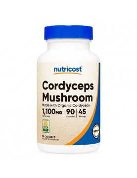 NUTRICOST Cordyceps Mushroom Organic / Кордицепс х 90 капсули