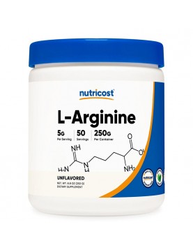 NUTRICOST L-Arginine Powder / L-Aргинин 5000 mg x 250 g, прах