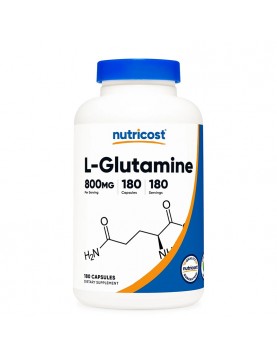 NUTRICOST L-Glutamine / L-Глутамин 800 mg х 180 капсули