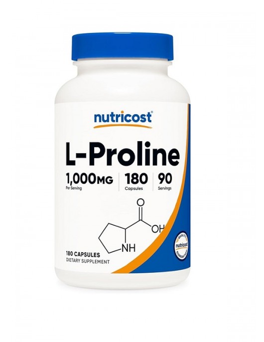 NUTRICOST L-Proline / L- Пролин 500 mg x 180 капсули на супер цена Хранителни добавки за стави