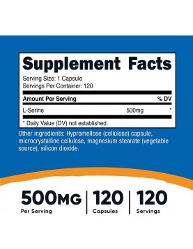 NUTRICOST L- Serine / Л-Серин 500 mg x 120 капсули
