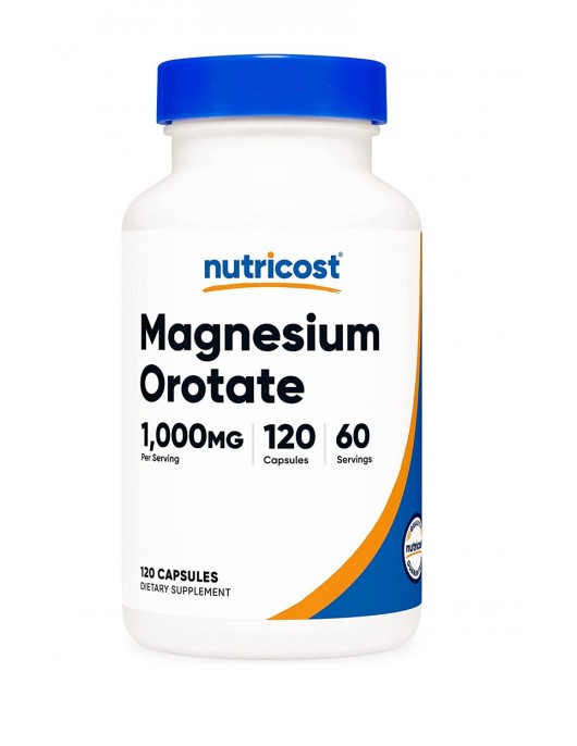 NUTRICOST Magnesium Orotate / Магнезий Оротат х 120 капсули на супер цена Добавки в подкрепа на сърцето