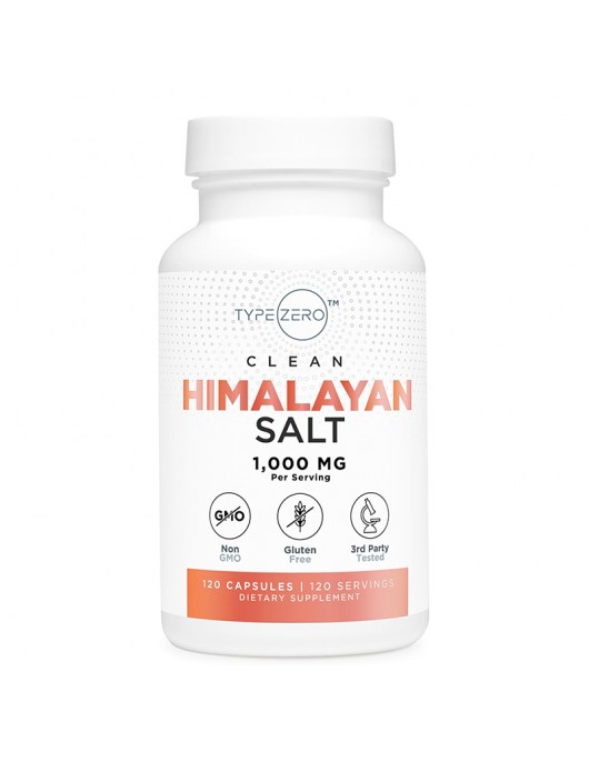 NUTRICOST TypeZero™ Clean Himalayan Salt/ Натрий (Хималайска розова каменна сол) 320 mg х 120 капсули на супер цена Хранителни добавки за стави