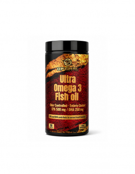 Optimal Supplements - Ultra Omega 3 Fish Oil 90 softgels 500 mg EPA и 250 mg DHA