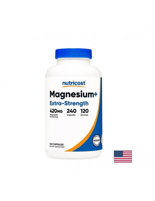 NUTRICOST Magnesium Glycinate / Магнезий (глицинат) х 240 капсули на изгодни цени NUTRICOST Magnesium Glycinate / Магнезий (глицинат) х 240 капсули на супер цена Добавки в подкрепа на сърцето