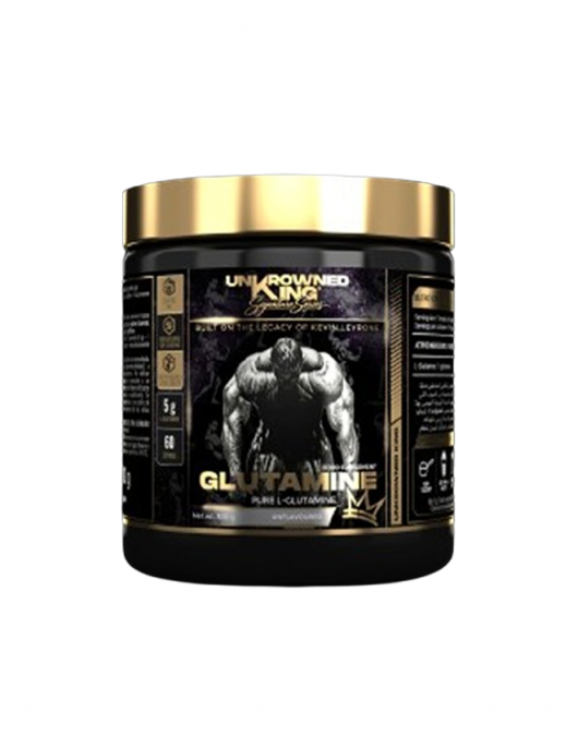 UnKrowned King by Kevin Levrone Glutamine Powder 300 грама, 60 Дози на супер цена Аминокиселини