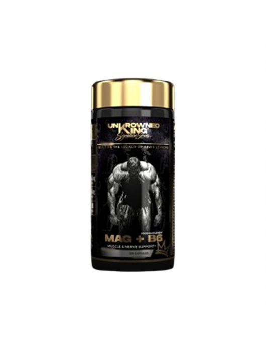 UnKrowned King by Kevin Levrone MAG + B6 | Magnesium Bisglycinate 120 капсули, 60 Дози на супер цена Магнезий