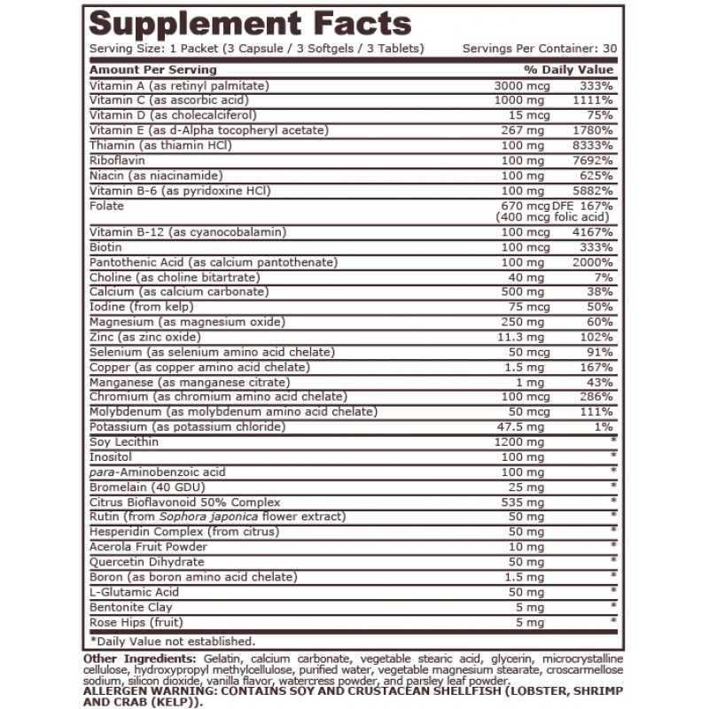 Viyaman Rata Super Vitamin Pack , Healthy N Fit Super-Nutri Pack (30 Packets) – LOHBQ